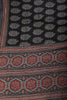 Black Cotton Silk Block Printed Saree