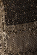 Black Woven South Silk Saree
