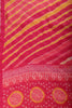 Fuchsia & Yellow Color Chiffon Printed Saree