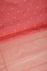 Coral Pink Color Cotton Woven Saree