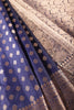 Navy Cotton Silk Zari Woven Saree