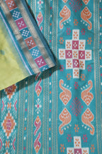 Pista Green Tussar Silk Reham Woven Saree