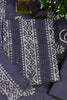 Grey Cotton Printed And Resham Embroidered Unstitched Suit Material
