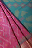 Wine Soft Silk Resham & Zari Woven Saree
