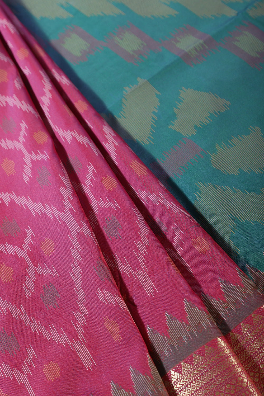 Wine Soft Silk Resham & Zari Woven Saree