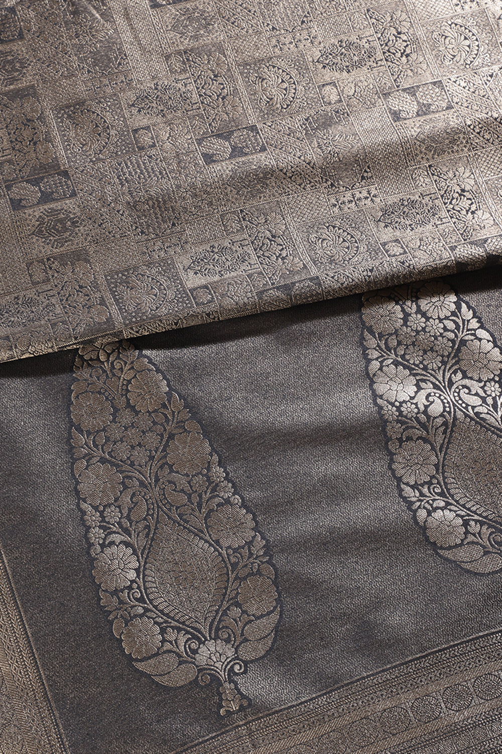 Black Soft Silk Zari Woven Saree