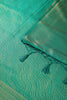 Teal Green Color Soft Silk Leheria Zari Woven Saree