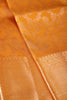 Mustard Color Kanjivaram Pure Silk Handloom Zari Saree with Patola Pattern