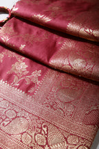 Wine Color Zari Woven South Silk Saree