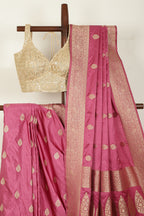 Mauve Color South Silk Zari Woven Saree