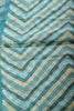 Teal Blue Chiffon Lehariya Printed Saree
