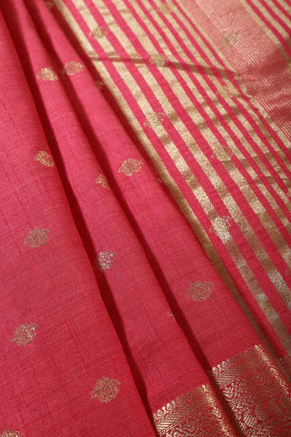 Cardinal Cotton Silk Zari Woven Saree