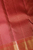 Maroon Color Kanjivaram Pure Silk Handloom Gold Zari Saree with Diamnod Weave Pattern