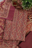 Wine Color Pashmina Digital Printed Unstitched Suit Material