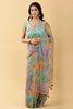 Multi-Color Organza Printed Saree