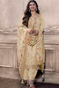 Beige Color Silk Woven Unstitched Suit Material