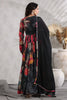 Black Color Crepe Alia-Cut Printed Anarkali Suit