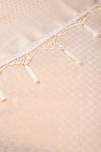 Cream Colour Soft Silk Leheria Zari Woven Saree