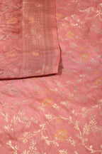 Dark Peach Colour Zari Woven South Silk Saree
