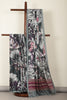Grey Color Jacquard Silk Lasa Printed Saree