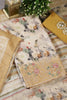 Mustard Cotton Floral Printed And Hemline Embroidered Unstitched Suit