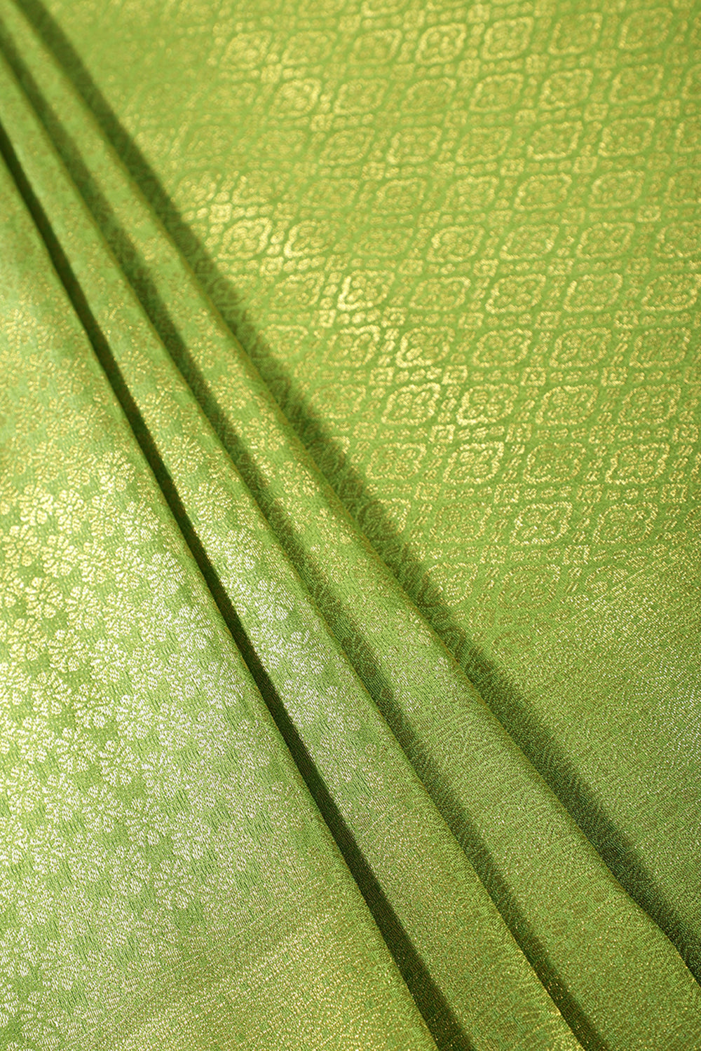 Green Color South Silk Zari Woven Saree