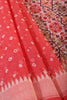 Red Printed Chiffon Saree