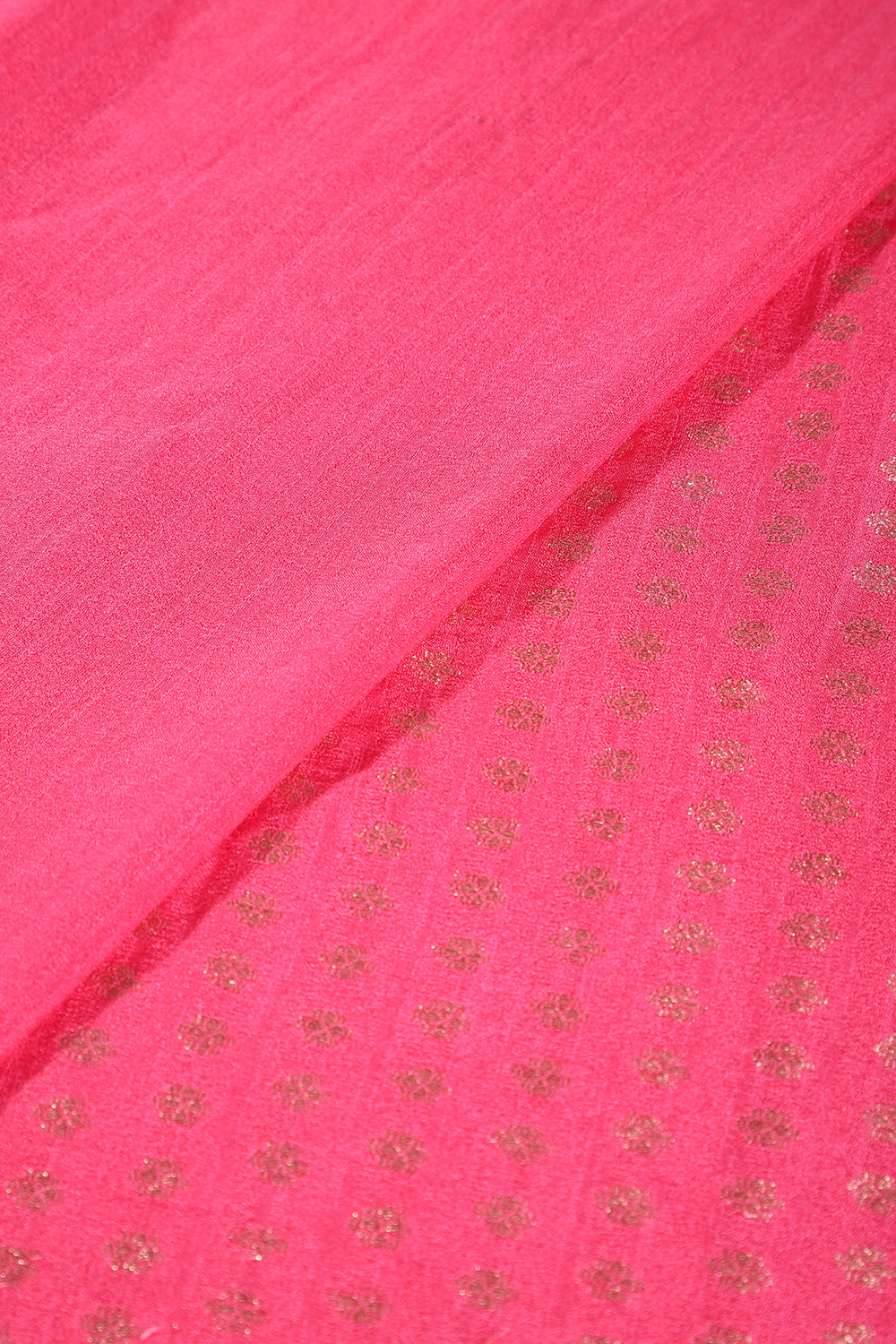 Dark Pink Colour Cotton Silk Zari Woven Saree
