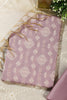 Mauve Chanderi Cotton Woven Unstitched Suit