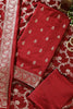 Maroon Banarsi Silk Zari Woven Unstitched Suit