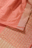 Peach Zari Woven Silk Saree