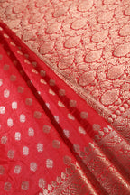 Red Cotton Silk Zari Woven Saree