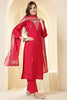 Rani Silk Embroidered Suit Set