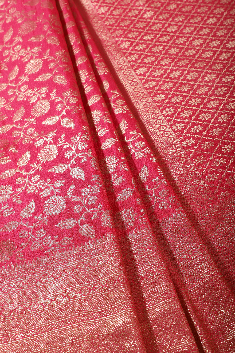 Rani Lightweight Banarasi Silk Weaving Saree