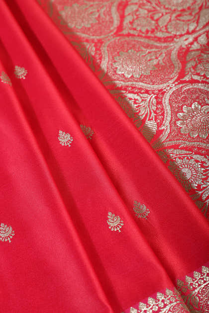 Rani Banarsi Silk Zari Woven Saree