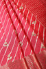 Red Jaipuri Silk Leheriya Printed And Embroidered Saree