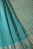 Teal Zari Woven Silk Saree