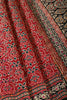 Maroon Silk Printed And Hand-Knot Work Saree