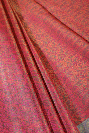 Magenta Cotton Silk Resham & Zari Woven Saree