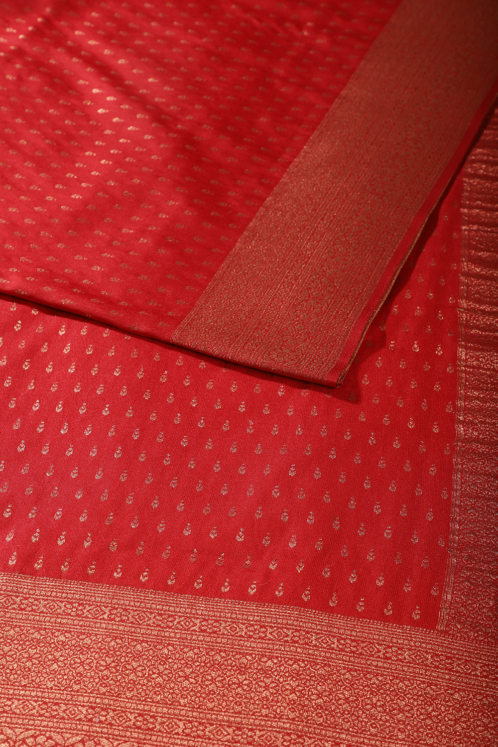 Red Colour Silk Zari Woven Saree