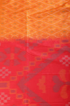 Orange Soft Silk Resham & Zari Woven Saree