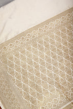 Cream Colour Silk Woven Saree