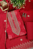 Rani Cotton Bandhani Printed & Neck Embroidered Unstitched Suit