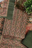 Green Color Pashmina Digital Printed Unstitched Suit Material
