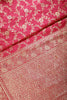 Cranberry Color Raw Silk Zari Woven Saree