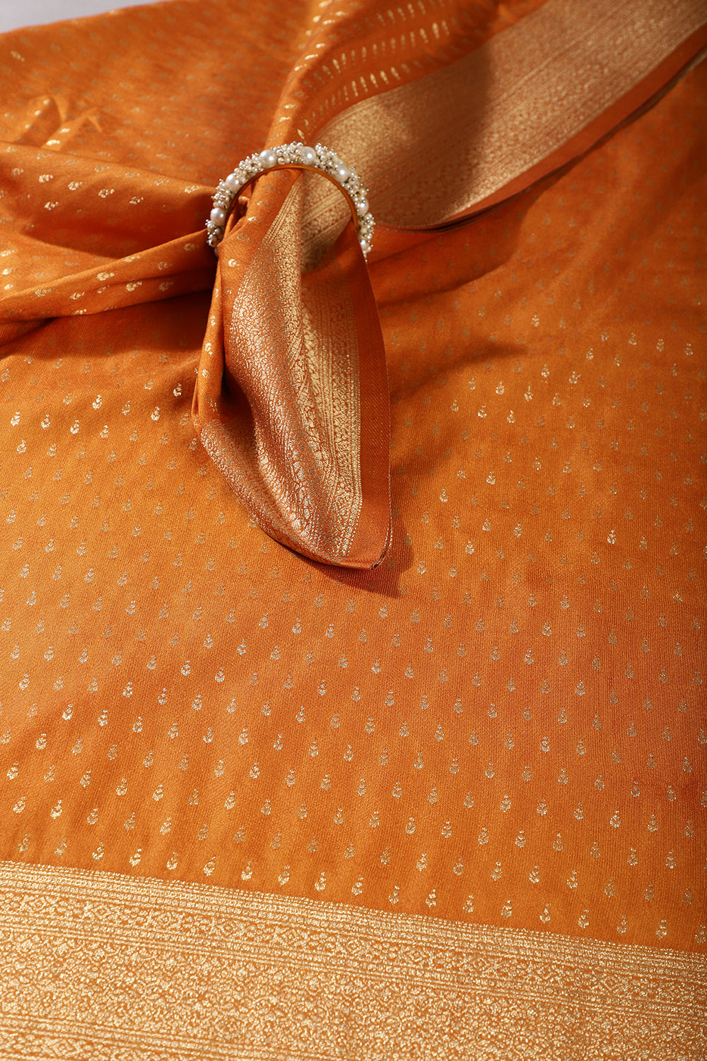 Mustard Colour Silk Zari Woven Saree