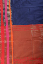Navy Zari Woven Art Silk Saree