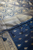 Royal Blue Color Mulberry Silk Woven Saree