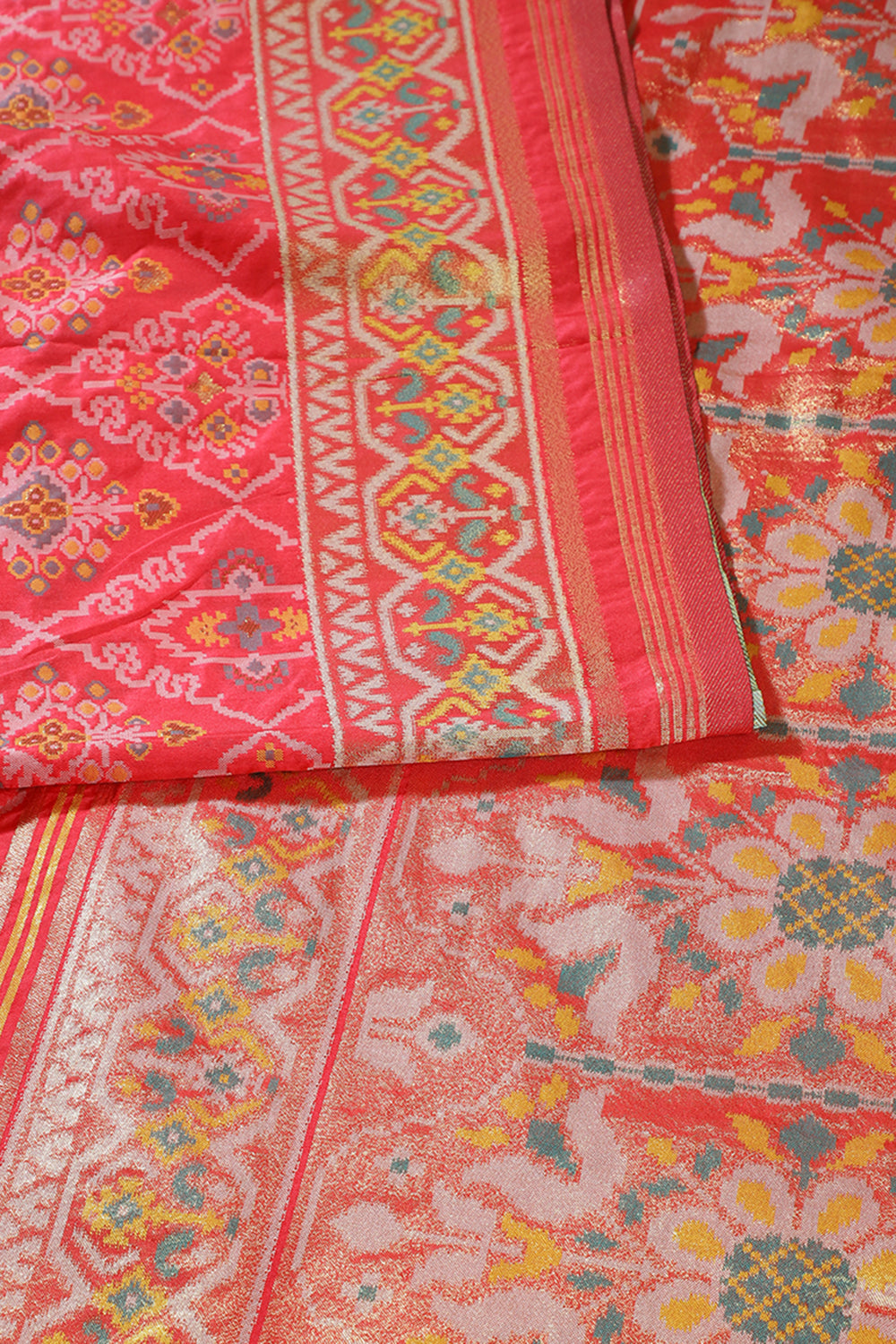 Red Silk Patola Woven Saree