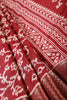 Marron Color Cotton Silk Printed Saree